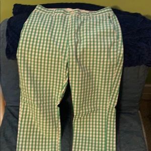 Gingham vineyard vines pants